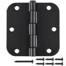 Dobradiças de porta JIW Matte Black, pacote com 30, 9 x 9 cm, pesadas
