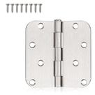 Dobradiças de porta KNOBWELL 4x4 em níquel acetinado, pacote com 18 para portas