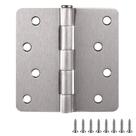 Dobradiças de porta, pacote com 10, Design House, aço, níquel acetinado de 4 x 4 polegadas Dobradiças de porta, pacote com 10, Design House, aço, níquel acetinado de 4 x 4 polegadas