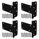 Dobradiças de porta T-Strap Shed Wmebee de 5 polegadas, pacote com 4 unidades, Heavy Duty