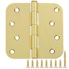 Dobradiças de porta TDCHINGES, 4 x 4 polegadas, latão, hardware dourado, pacote com 12