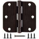 Dobradiças de porta TDCHINGES Bronze polido a óleo 8,9 x 8,9 cm, pacote com 6