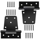 Dobradiças de portão pesadas HTHOOOOOOME 3.5" Black Iron