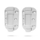 Dobradiças de portão Safetech Hardware MegaKlik com fechamento automático brancas