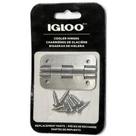 Dobradiças de refrigeração Igloo 24005 em aço inoxidável 6x3 cm