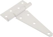 Dobradiças em T Heavy Duty Hillman, 15 cm brancas, pacote com 2