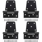 Dobradiças Gate CTRowelPro 3,5 x 3,3 polegadas e 1,2 mm em ferro preto, pacote com 4