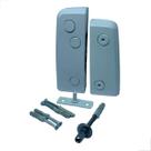 Dobradiças Inferior Superior e Buchas Porta Pivotante Branco