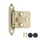 Dobradiças para armário JQK CH200-BG-P10 douradas, pacote com 10, fechamento automático