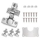 Dobradiças para Armário Mirdinner 105 com Fechamento Suave em Aço Inoxidável, Kit com 4 Dobradiças para Armário Mirdinner 105 com Fechamento Suave em Aço Inoxidável, Kit com 4
