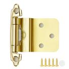 Dobradiças para armário Ravinte Decor 3/8" embutidas, douradas, com fechamento automático Dobradiças para armário Ravinte Decor 3/8" embutidas, douradas, com fechamento automático