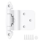 Dobradiças para armário Ravinte Decor 3/8" embutidas, fechamento automático, brancas
