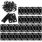 Dobradiças pequenas salbsever 25 x 19 mm, ferro preto, 24 peças