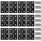 Dobradiças QANQIUPLE Black Butt 7,62 cm para janelas de portas de móveis