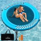 Doca de anel flutuante inflável HEYBOARD Rede de água de 8 pés x 8 pés