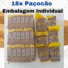 Doce de Amendoim Paçocão 18 unidades de 80g Paçoca sem Glúten Sul de Minas Piranguinho