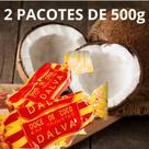 Doce de coco em Tabletes Dalva 2 Pacotes 500g - bala Dalva Tradição E Sabor De Floripa