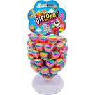 Doce Dip Loko Lollipop Arco-íris Sabor Tutti-frutti Display Com 60 Unidades