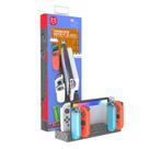 Dock Base Estação de Carregamento Para 4 Controle Joy-con de Nintendo Switch Lite Oled - Armazenamento Para 8 Jogos Cinza