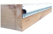 Dock Edge C Guard Profile Construção em PVC em rolo de 10 pés