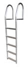 Dock Ladder Dock Edge + ECO Weld Free Fixed 5 degraus em alumínio