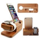 Dock Stand Suporte Mesa Base Madeira compatível com Apple Watch e Iphone