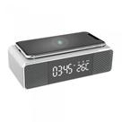 Dock Station Bright Branco Indução Função Radio Relogio 5w