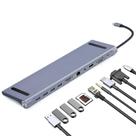 Dock Station Multifunção 11 em 1 USB Tipo C para Lan RJ45