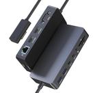 Docking Station Cateck 12 em 1 com Triplo Display 4K HDMI VGA Docking Station Cateck 12 em 1 com Triplo Display 4K HDMI VGA