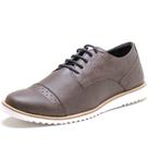 Dockside Casual Ec Shoes Com Cadarço E Detalhes Em Perfurações