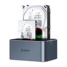 DockStation Orico HD E SSD 2.5 / 3.5 Sata Usb 3.0 e C 10gbps Suporta Até 20tb 6626C3-C