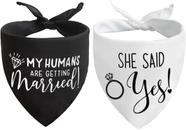 Dog Bandana HDGDT Meus humanos vão se casar Ela disse que sim Dog Bandana HDGDT Meus humanos vão se casar Ela disse que sim