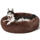 Dog Bed Bedsure Calming Donut lavável para cães grandes e café