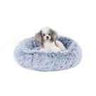 Dog Bed Folks Calming Donut azul marinho Fluffy Small Dogs