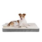 Dog Crate Mat Flat Bed à prova d'água com espuma ortopédica - cinza Dog Crate Mat Flat Bed à prova d'água com espuma ortopédica - cinza