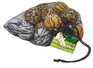 Dog Fetch Squeaker Balls, estampas esportivas exclusivas de animais, pacote com 18