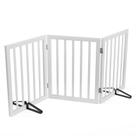 Dog Gate Mino Kesper Dobrável de Madeira 61x61x61 cm Branco