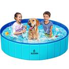 Dog Kiddie Pool Sloosh, dobrável, antiderrapante, 160x30 cm, azul Dog Kiddie Pool Sloosh, dobrável, antiderrapante, 160x30 cm, azul