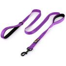 Dog Leash Primal Pet Gear, alça dupla, 1,8 m, nylon, roxo Dog Leash Primal Pet Gear, alça dupla, 1,8 m, nylon, roxo