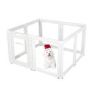 Dog Playpen Everfront, plástico acrílico transparente, interior, 8 painéis