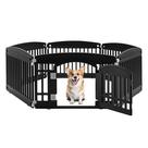 Dog Playpen Simple Deluxe 24 Exercícios de 6 painéis com porta preta Dog Playpen Simple Deluxe 24 Exercícios de 6 painéis com porta preta
