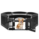 Dog Playpen Simple Deluxe 24 Exercícios de 6 painéis com porta preta Dog Playpen Simple Deluxe 24 Exercícios de 6 painéis com porta preta