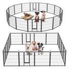 Dog Playpen Simple Deluxe para interior/exterior de 24 cm e 16 painéis