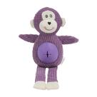 Dog Plush Squeaky Toy Monkey Treat Ball roxa de 20 cm