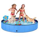 Dog Pool Jecoo de plástico rígido dobrável para cães grandes 3XL