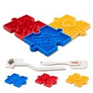 Dog Puzzle Lick Mat HOWGO, 3 peças, labirinto de silicone antiderrapante