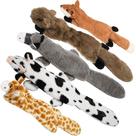 Dog Squeaky Toys Nocciola, 5 peças de pelúcia enrugada para cães Dog Squeaky Toys Nocciola, 5 peças de pelúcia enrugada para cães