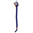 Dog Toy Nerf Dog Vortex Chain Tug com cabeça de futebol Squeaker