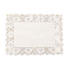 Doilies Retangular Branco Toalha Rendada 20x30 20 un