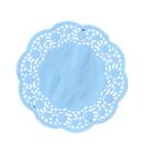 Doilies toalha de papel rendado Redondo 12,5cm Azul 52 un